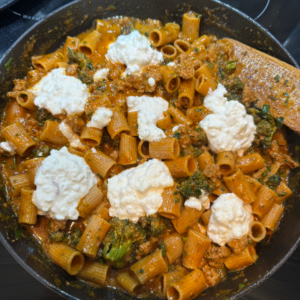 Creamy Sausage Rigatoni