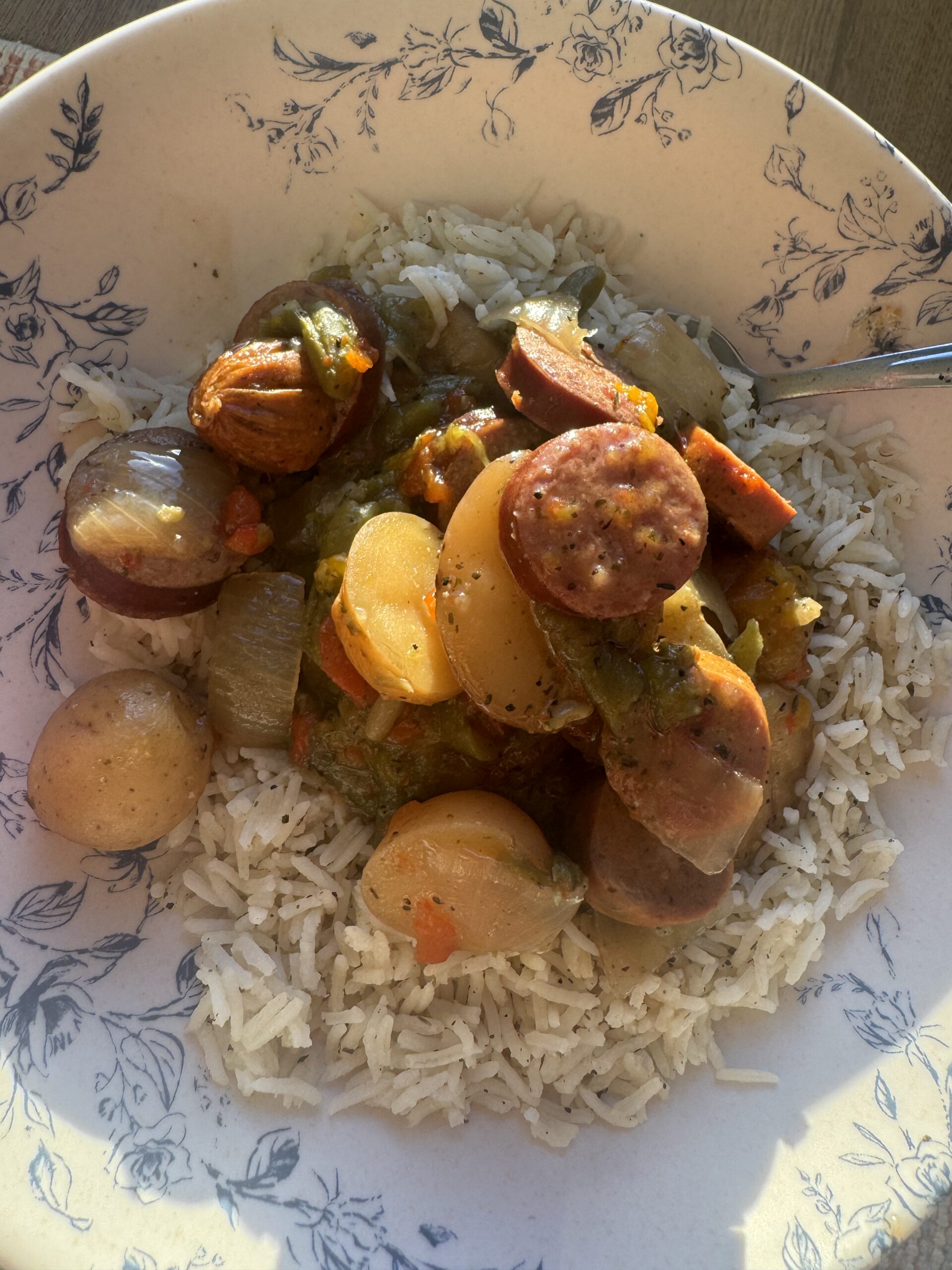 Sausage peppers and potatoes